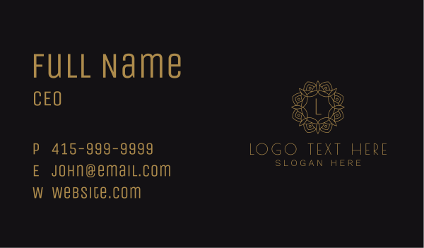 Luxury Mandala Letter Business Card Design Image Preview