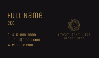 Luxury Mandala Letter Business Card Image Preview