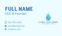 Water Droplet Wave Business Card Image Preview