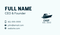 Cruise Ship Yacht  Business Card Image Preview