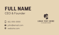 Hipster Beard Man  Business Card Image Preview