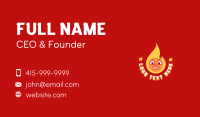 Retro Fire Restaurant Business Card Preview