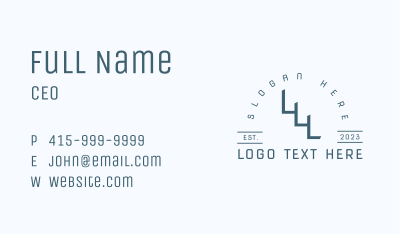 Lettermark Business Agency Business Card Image Preview