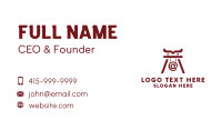 Maroon Code Tower Business Card Image Preview