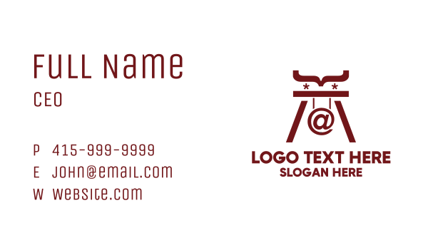 Maroon Code Tower Business Card Design Image Preview