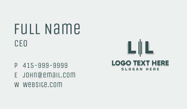 Corporate Consultancy Letter Business Card Design Image Preview