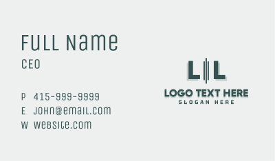Corporate Consultancy Letter Business Card Image Preview