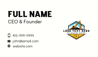 Excavator Backhoe Digging Business Card Preview