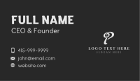 Classic Startup Letter P Business Card Image Preview