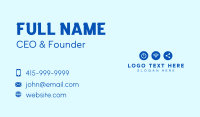 Digital Tech Wordmark Business Card Preview