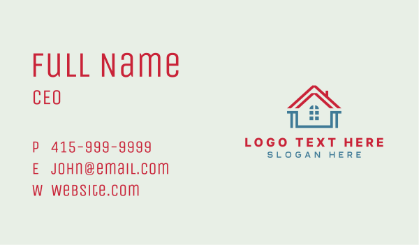 House Roof Renovation Business Card Design Image Preview