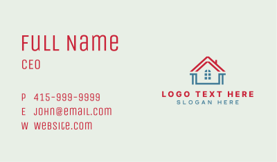 House Roof Renovation Business Card Image Preview