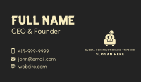 Golden Gentleman Couch  Business Card Design