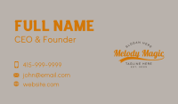Classic Retro Brand Wordmark Business Card Image Preview
