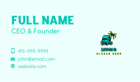 Palm Tree Trucker Business Card Image Preview