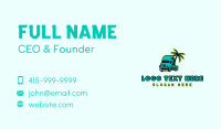 Palm Tree Trucker Business Card Design