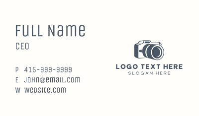 Camera Portrait Lens Business Card Image Preview