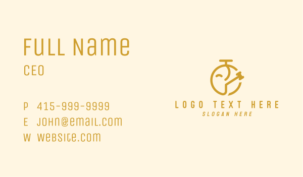 Gold Gavel Watch Business Card Design Image Preview