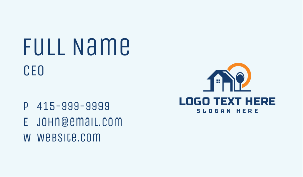 Sun Home Construction Business Card Design Image Preview