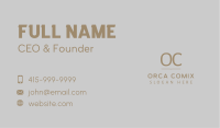 Gold Luxury Elegant Business Card Image Preview