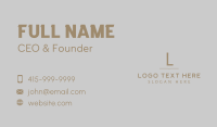 Gold Luxury Elegant Business Card Image Preview