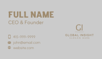 Gold Luxury Elegant Business Card Design