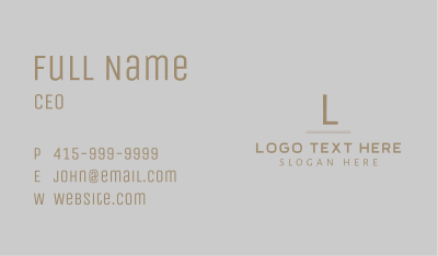 Gold Luxury Elegant Business Card Image Preview