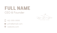 Jewelry Calligraphy Wordmark Business Card Design