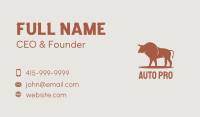 Red Angry Taurus Horn  Business Card Image Preview