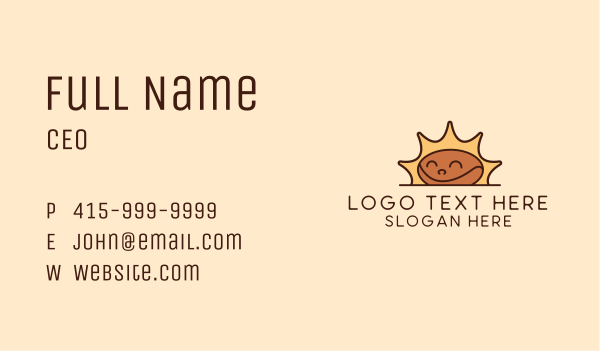 Morning Coffee Bean  Business Card Design Image Preview