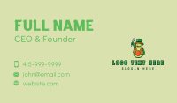 Avocado Farmer Mascot  Business Card Image Preview