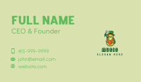 Avocado Farmer Mascot  Business Card Image Preview