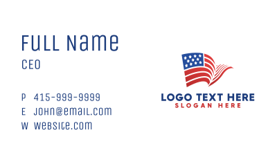 USA Flag Nation Business Card Image Preview