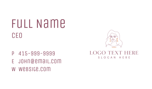 Jewelry Accessory Fashion Business Card Design Image Preview