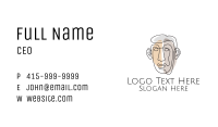 Minimalist Male Outline Business Card Image Preview