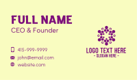 Violet Indian Spa Business Card Image Preview