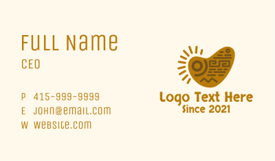 Mayan Tribal Art Business Card Image Preview