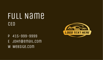 Fast Car Detailing  Business Card Image Preview