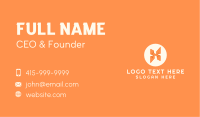 Orange Letter H Business Card Image Preview