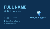 Blue Abstract Tooth Business Card Image Preview