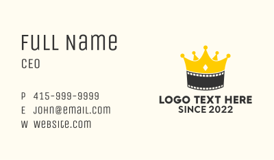Royal Movie Reel  Business Card Image Preview