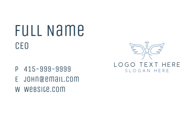 Halo Angel Wing Business Card Image Preview