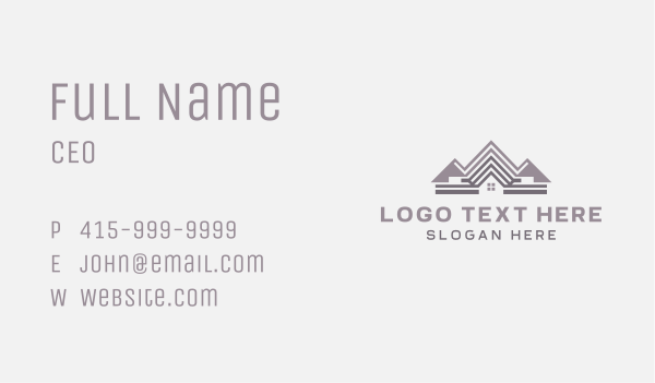 House Roof Residence Business Card Design Image Preview