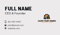 Excavator Gear Machine Business Card Design