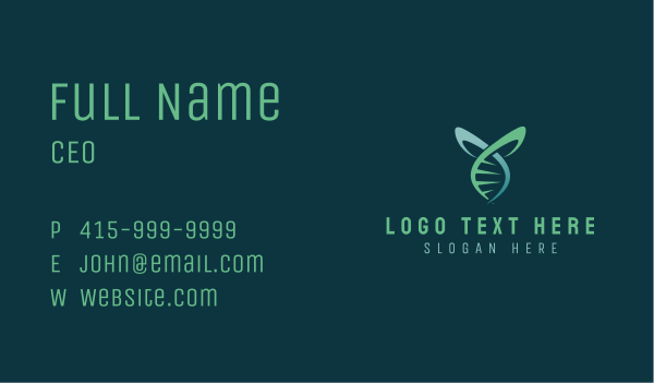 Genetics Science Lab Business Card Design Image Preview