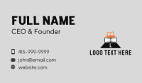 Construction Road Roller Lettermark Business Card Image Preview