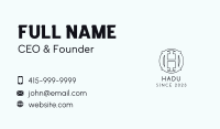 O & H Monogram Business Card Image Preview