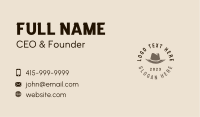 Vintage Hat Business Wordmark Business Card Image Preview
