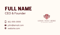 Ornament Traditional Mask Business Card Design