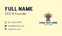 Basketball Tournament Trophy Business Card Image Preview